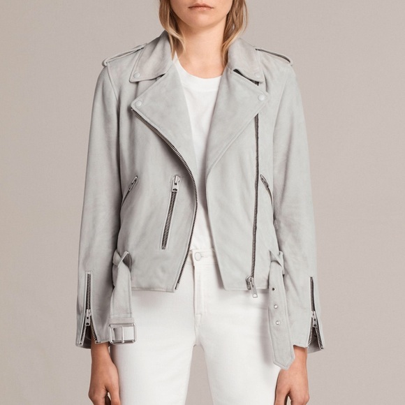 All Saints Jackets & Blazers - All Saints suede Plait Balfern Biker Jacket ✨NWOT